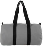 Kimood KI0632 hengeres pamutvászon utazótáska-sporttáska Kimood, Grey/Black-U (ki0632gr-bl-u)