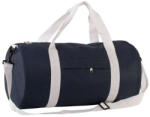 Kimood KI0633 cső alakú utazótáska cipzáras oldalzsebbel Kimood, Navy/Natural White-U (ki0633nv-nawh-u)