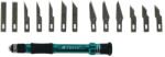 TROY Set cutter tip bisturiu cu capete interschimbabile Troy 21604, 14 piese (T21604)