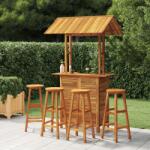 vidaXL Set mobilier de bar de grădină, 5 piese, lemn masiv de acacia (3116007)