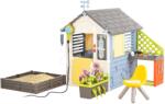 Smoby Házikó meteorológiai állomás kerti zuhannyal Négy évszak 4 Seasons Playhouse Smoby szélcsengővel szélmérővel és esőmérővel (SM810231-1D)