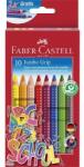 Faber-Castell Színes ceruza készlet 10db-os Faber-Castell Grip Jumbo (280922)