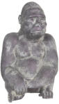 Clayre & Eef Figurina maimuta polirasina gri alba 24x22x37 cm (6PR3210) - storel Figurina