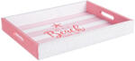 Bizzotto Tava lemn alb roz Malibu 39.5x29.5x5.5 cm (0133165) - decorer Tava