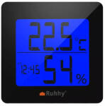 Ruhhy Többfunkciós hőmérő/higrométer LCD kijelzővel Ruhhy 19161 (5904463315259)