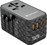 Verbatim Incarcator retea Verbatim UTA-06 Universal Travel Adapter, 2x USB-C, 2x USB-A, Negru (32121)