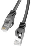 Lanberg Patch kábel CAT. 6 FTP 1.5M fekete Fluke Passed (PCF6-10CC-0150-BK)