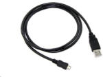 C-Tech USB 2.0 AM/Micro kábel, 2m, fekete (CB-USB2M-20B)