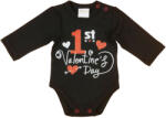 Andrea Kft 1st Valentine's day" feliratos valentin napi baba body fekete
