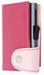 C-SECURE Картодържател C-SECURE XL с портфейл и монетник, Cherry/ Blush/ Grey cardholder (XL-COIN-WCH001-PI-LPI-GY)