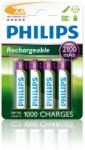Philips 2100 mAh AA Akkumulátor Rechargeables Nikkel-fémhidrid 4db/cs (R6B4A210/10) (R6B4A210/10) (R6B4A210/10)
