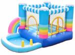 Pepita castel gonflabil cu piscină 290x200x155cm - Rainbow - albastru (62112) Castel gonflabil