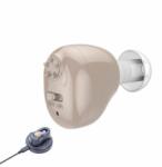  Fülbe helyezhető hangerősítő, hallókészülék, újratölthető USB töltővel (Z-12) testszínű