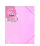 COOLPACK x műanyag gumis mappa - A4 - pasztell rózsaszín (20682CP)