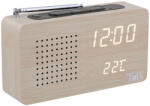 T'nB JOY fa borítású, LED kijelzős FM rádiós ébresztőóra (TNB112182)
