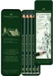 Faber-Castell Grafitceruza Készlet Castell 9000 Jumbo 5 Darab/Doboz Fém Dobozban (ST119305)
