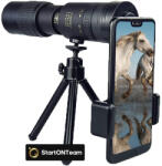 StartONTeam Monoclu Profesional 10-300X40 de inalta putere tip Telescop, Zoom Reglabil, Prisma BaK-4, Dual Focus (EA-012) Binoclu