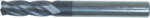 SwissBurr 10x2.0mm négyélű hengeres szárú lekerekített sarkú keményfém ujjmaró q bevonattal (SWT1658613K)