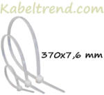 Kábel-Trend ↻ 370x7, 6mm Natúr Oldható Kábelkötegelő-Gyorskötöző