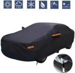 MOTOR10 Prelata Auto MOTOR10 3XL Sedan, Cu Benzi Reflectorizante, Buzunare Oglinzi, Material Premium, 100% Rezistenta la Apa, 540x175x120, Negru