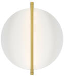 Maytoni Aplica perete moderna alba cu detaliu auriu si led Maytoni Mira (MOD279WL-L14G3K)