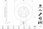 Bosch Disc frana BOSCH 0 986 479 H43 (0 986 479 H43) - automobilus