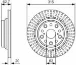 Bosch Disc frana BOSCH 0 986 479 T06 (0 986 479 T06) - automobilus