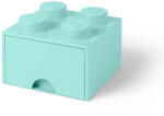 LEGO® LEGO Cutie depozitare 2x2 cu sertar, aqua Varsta 4+ ani (40051742)