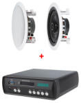 DSPPA Sistem de sonorizare 2x30W cu amplificator DSPPA Mini60 si boxe de tavan Inakustik Ambientone R1 (MINI60+ATOR1)