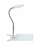 Markslöjd flex klip 1l led biały/chrom - ms-106470 - beltéri világítás|asztali lámpa asztali lámpák