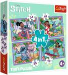 Trefl Lilo & Stitch 4 az 1-ben puzzle 35,48,54,70 db-os (34633)