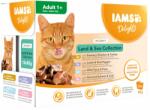Iams Delights Adult All Breeds Land&Sea In Gravy arome mixte in sos 12x85 g hrana pisica