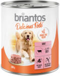 Briantos 24x800g briantos Delicious Paté Marha nedves kutyatáp rendkívüli árengedménnyel
