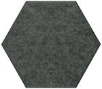  Hatszög alakú (méhsejt) filcpanel - filcből készült puha falburkoló (29-es sötétszürke színben) (filc-hexa-hb29-sotetszurke)
