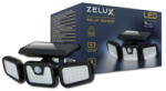 ZELUX napelemes fali kültéri lámpa mozgásérzékelővel 3 világító egységgel (ZX-MWS-7152-RC)
