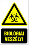  Biológiai veszély! , 16x25cm / Öntapadós vinil