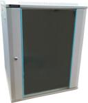 Dateup Cabinet Metalic Dateup 12U 600x600, montare pe perete, usa din sticla, panouri laterale detasabile si securizate, Gri (MP.6612.9000)