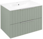 SAPHO CIRASA Mosdótartó szekrény, 2 fiókkal, 69, 8x52x46cm, verde strip (CR701-4444S) (CR701-4444S) - szaniteresklimacenter
