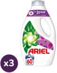 Ariel Turbo Clean Touch of Lenor Amethyst Flower folyékony mosószer 3x3 liter (180 mosás)