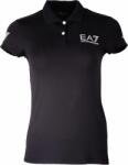EA7 Női póló EA7 Woman Jersey Polo Shirt - black