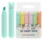 M&G M& G Mini Pastel So Many Cats szövegkiemelő - 6 db-os készlet