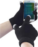 Portwest Touchscreen (kapacitív kesztyű, érintőképernyős eszközökhöz) kötött kesztyű - Fekete - S/M (GL16BKRS/M)