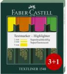 Faber-Castell Textmarker, varf tesit 1-5 mm, 4 buc/set, 1548 FABER-CASTELL (FC254844)