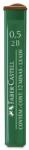 Faber-Castell Mine creion mecanic Polymer 0, 5 mm 2B, 12 buc/set, FABER-CASTELL (FC521502)