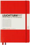 Leuchtturum1917 Caiet cu elastic A5, 125 file, matematica LEUCHTTURM1917 - Rosu (LT312564)