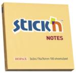 STICK'N Notes autoadeziv 76x76 mm, 100 file, portocaliu pastel, STICK'N (HO-21391)
