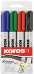 Kores Marker flipchart, varf 3.0 mm, 4 buc/set, KORES (KO21344)