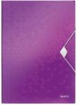 Leitz Mapa plastic cu elastic, A4, mov, LEITZ WOW (LZ45990062)