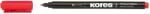Kores Marker CD, varf 1.0 mm, rosu, KORES (KO22107)