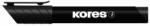 Kores Marker permanent, varf rotund 3mm, negru, KORES (KO20930)